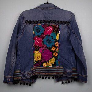 Two Tequila Sisters custom made jean jacket-M